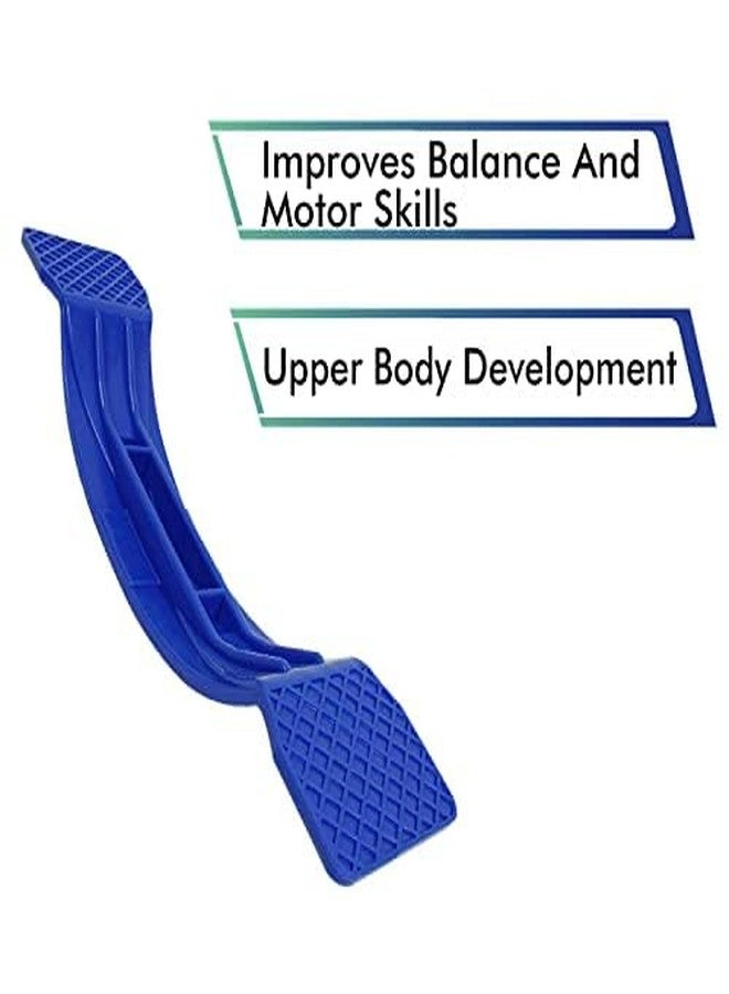 GISCO لوح التوازن من جيسكو، لوح التوازن المتأرجح، لوح التأرجح، لعبة الأرجوحة للأطفال، لعبة رياضية للأطفال، لعبة داخلية/خارجية | مصنوع من بلاستيك متين وآمن (أزرق) - Image 5